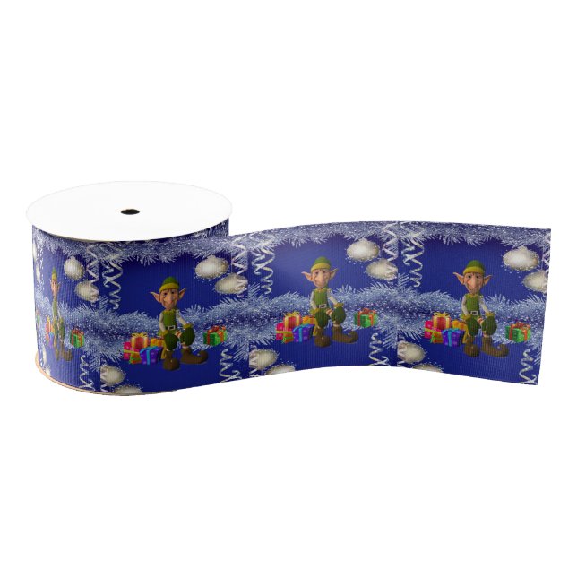 Gros-grain Ruban décoratif de Noël, Elf (Bobine)