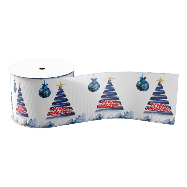 Gros-grain Ruban Décoratif de Noël, Joyeux Noël (Bobine)