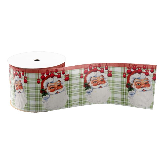 Gros-grain Ruban décoratif de Noël, Père Noël (Bobine)