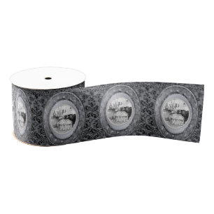 Gros-grain ruban décoratif femme vintage miroir