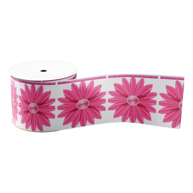Gros-grain ruban décoratif floral (Bobine)
