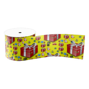 Gros-grain ruban décoratif noël