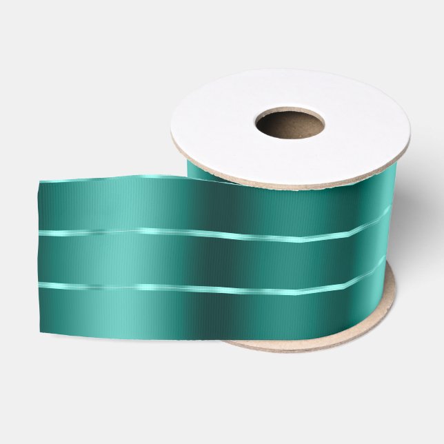 Gros-grain Ruban et Nœud Vert Sarcelle Shower Nuptial (Bobine)