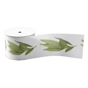 Gros-grain Ruban Grosgrain 3" de large FEUILLES DE LAURIER FR