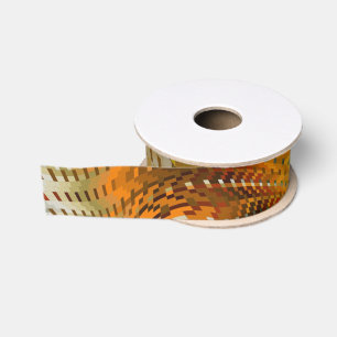 Gros-grain Ruban Grosgrain en Fausse Peau de Serpent Tons Ter