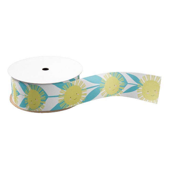 Gros-grain Ruban Grosgrain Kawaii Sunshine (Bobine)