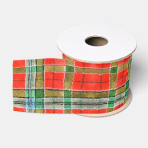 Gros-grain Ruban Grosgrain Large 3" MAC BAIN TARTAN