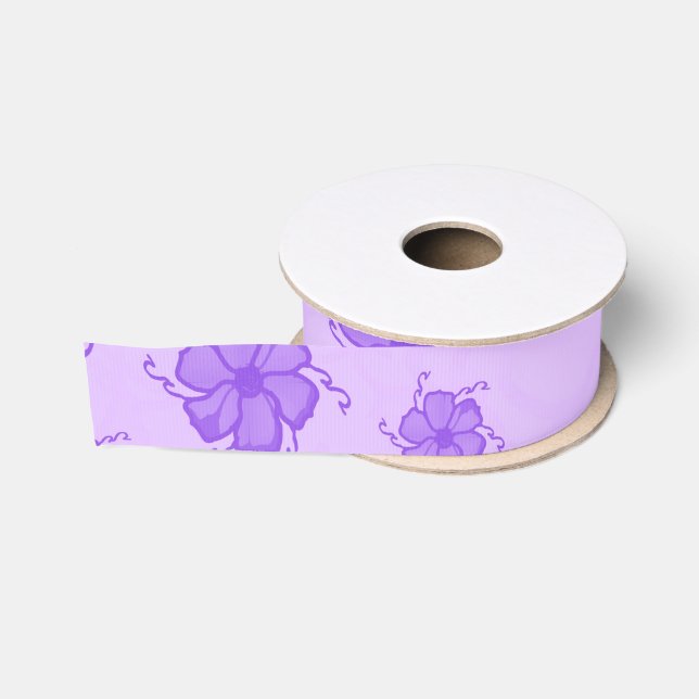 Gros-grain Ruban Grosgrain Monochrome FTF Violet (Bobine)