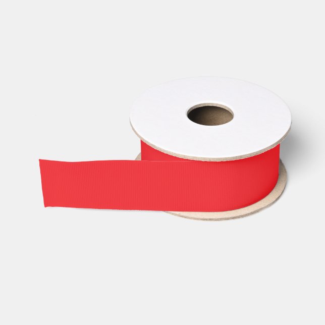 Gros-grain Ruban Grosgrain Rouge pour Décorations de Fête (Bobine)