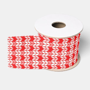 Gros-grain Ruban grosgrain tricot à carreaux rouge 3" de larg
