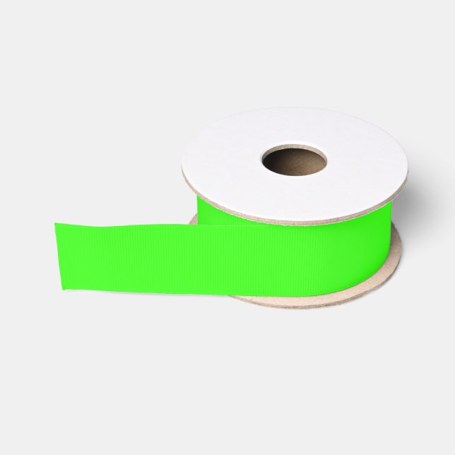 Gros-grain Ruban Grosgrain Vert Néon (Bobine)