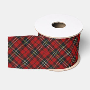 Gros-grain Ruban - Macpherson Clan Design2 Tartan Rouge