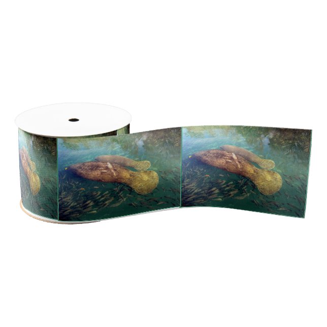 Gros-grain Ruban Momma et Baby Manatee (Bobine)
