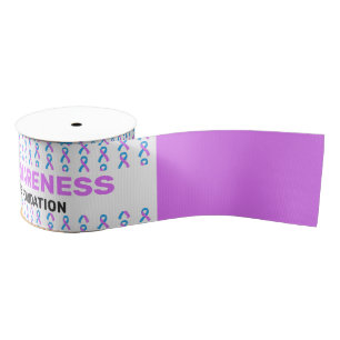 Gros-grain Ruban Motif de Clubfoot Awareness Advocate