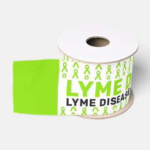 Gros-grain Ruban Motif de sensibilisation à la maladie de Lym
