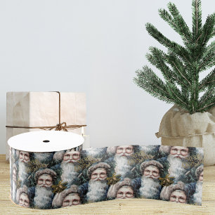 Gros-grain Ruban Noël vintage du Père Noël   Ruban cadeau