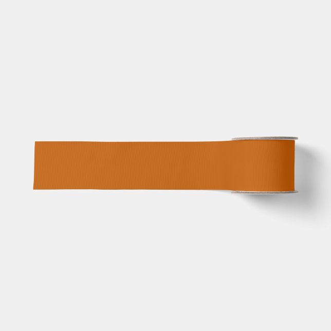 Gros-grain Ruban orange foncé (Devant)