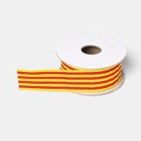 Ruban patriotique avec drapeau de Catalogne