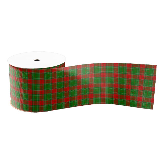 Gros-grain Ruban plat Festif Rouge et Vert (Bobine)