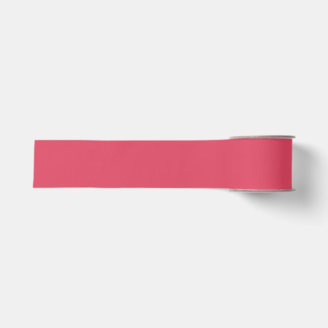 Gros-grain Ruban Rouge Cerise Uni (Devant)