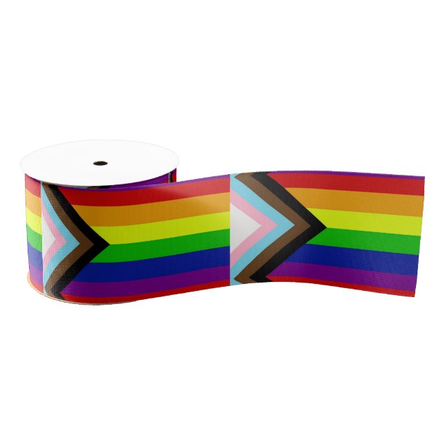 Gros-grain Ruban satiné LGBTQ+ Pride (Bobine)