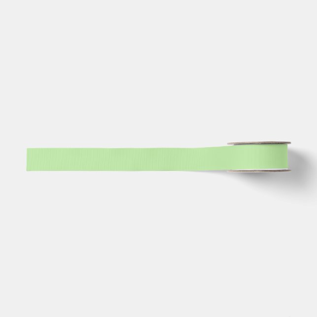 Gros-grain Ruban Vert Pastel (Devant)
