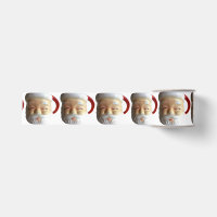 Ruban vintage de tasse de Père Noël (clignotement)