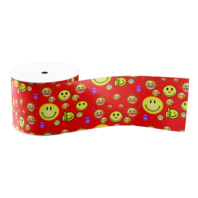 Gros-grain sourires de ruban décoratif (Bobine)