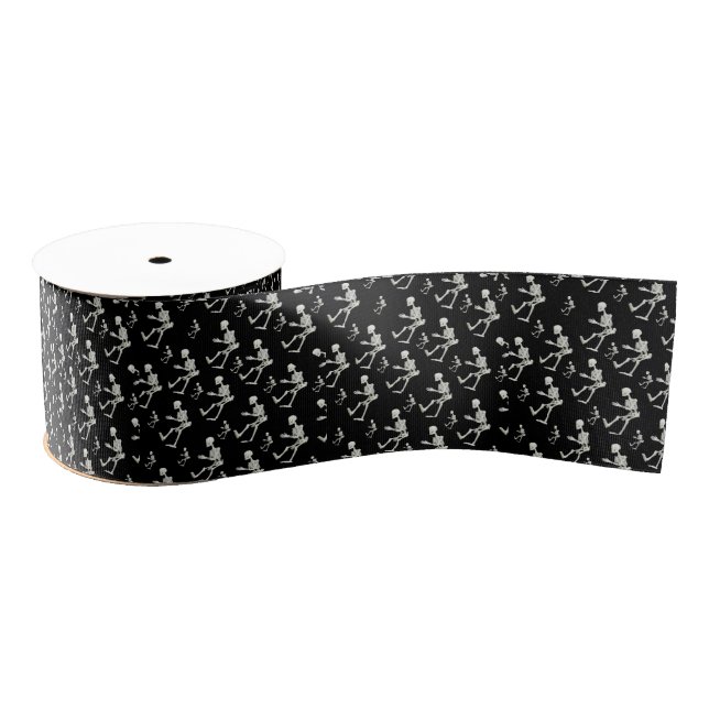 Gros-grain squelettes décoratifs en ruban (Bobine)