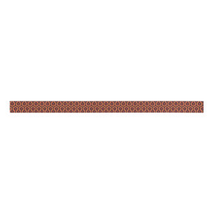 Gros-grain Surplomber l'orange du tapis et le ruban noir
