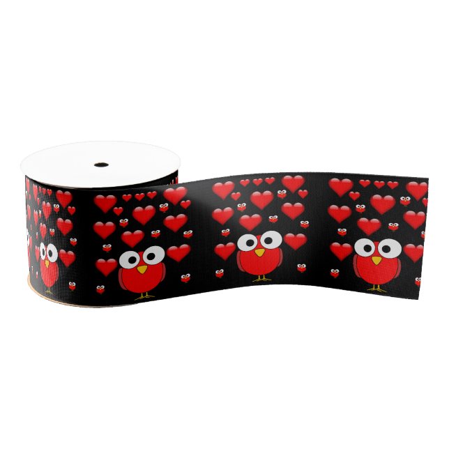 Gros-grain véntines de ruban décoratif amour (Bobine)