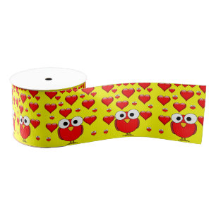 Gros-grain véntines de ruban décoratif amour