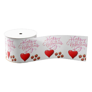 Gros-grain véntines de ruban décoratif amour