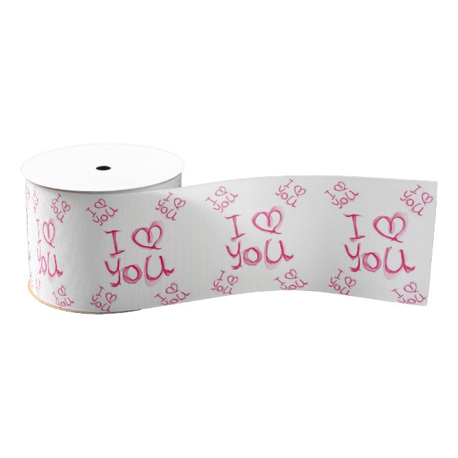 Gros-grain véntines de ruban décoratif amour (Bobine)