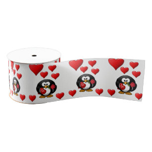 Gros-grain véntines de ruban décoratif amour