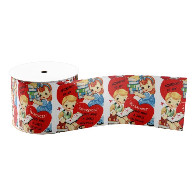 Gros-grain véntines de ruban décoratif amour (Bobine)