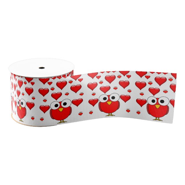 Gros-grain véntines de ruban décoratif amour (Bobine)