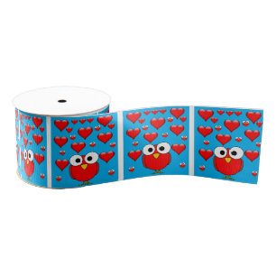 Gros-grain véntines de ruban décoratif amour