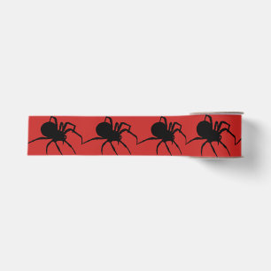 Gros-grain Veuves noires sur ruban Halloween rouge