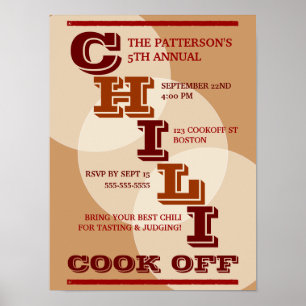 Gros Gras Chili Cook Off Competition Poster