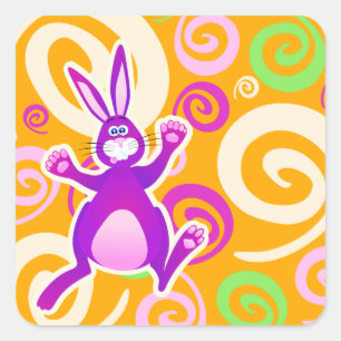 Gros lapin, autocollant