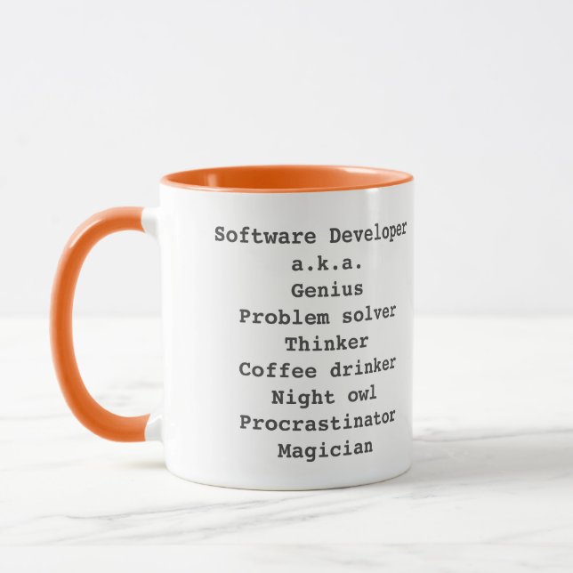 Gros magicien développeur logiciel mug (Gauche)