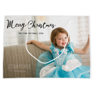 Gros mignon photo Noël salutations Cadeaux Sacs ca