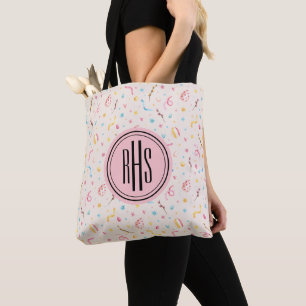 Gros monogramme sur le Sac fourre-tout Motif de Pr