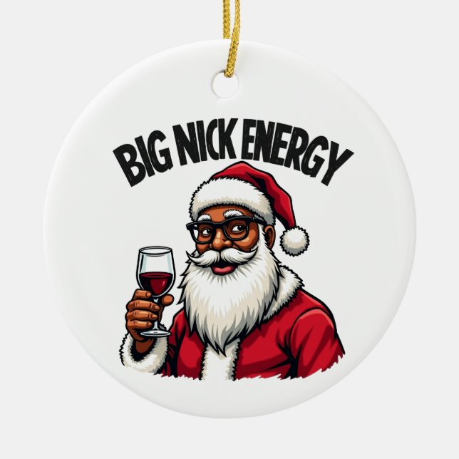 Gros Nick Energy Ornement de Noël (Devant)
