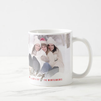 Gros Noël De Neige Arbres De Fête Photo Mug