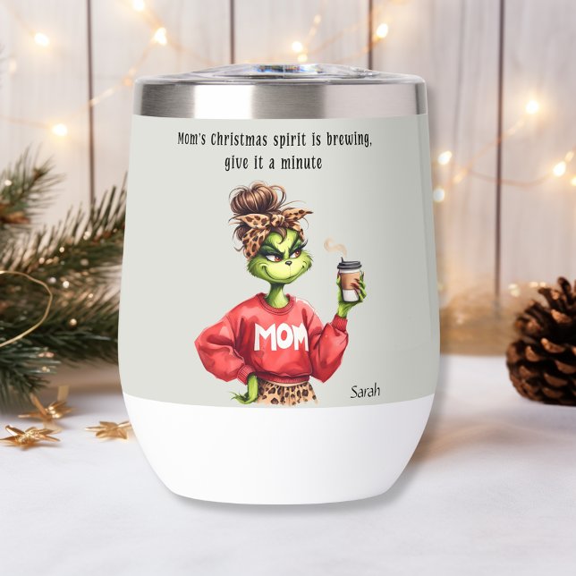 Gros Noël Grumpy Green Fur Femmes-Maman (Créateur téléchargé)