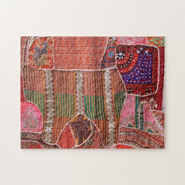 Gros plan de Crazy Quilt - Puzzle (Horizontal)