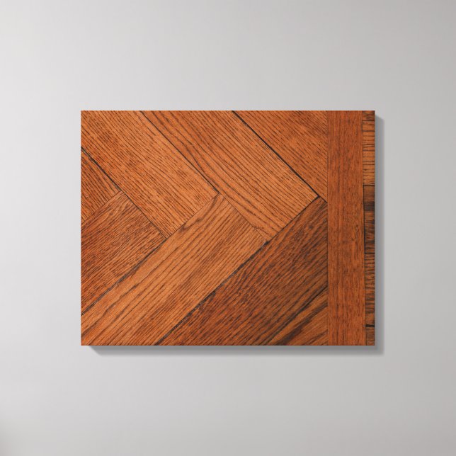 gros plan d'un parquet en bois sur toile (Recto)