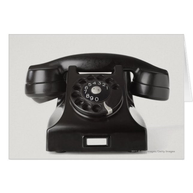 Gros plan d'un téléphone rotatif (Devant horizontal)